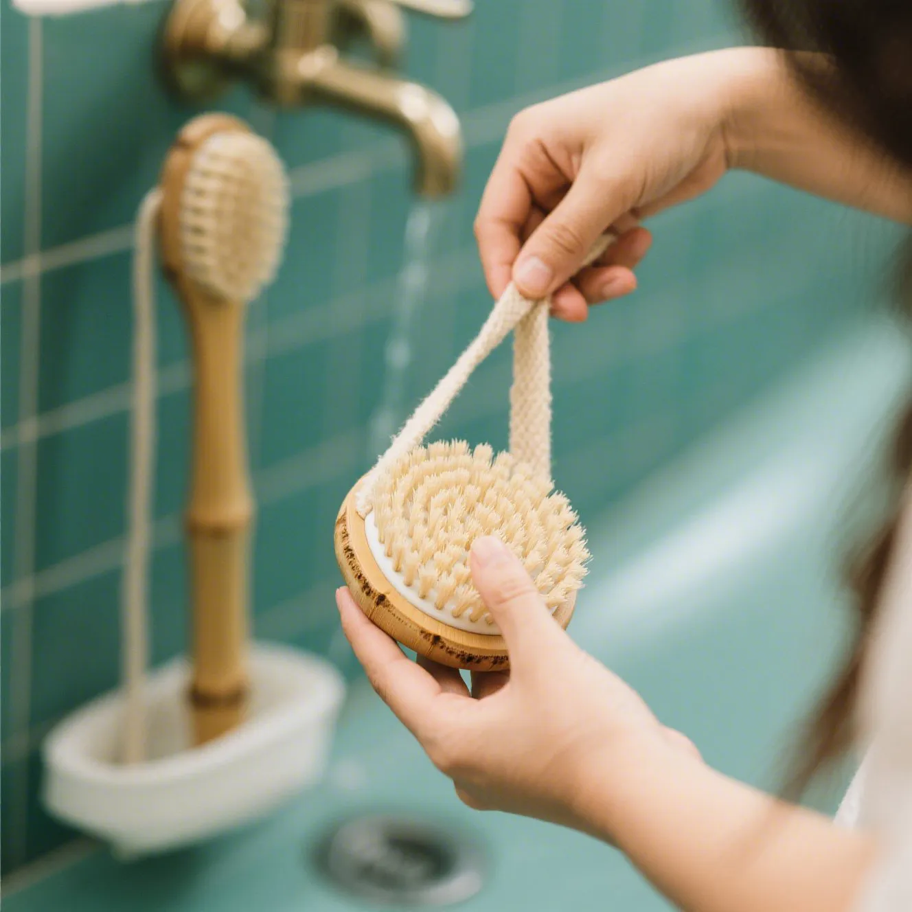 Bamboo Bath Brush - view 3